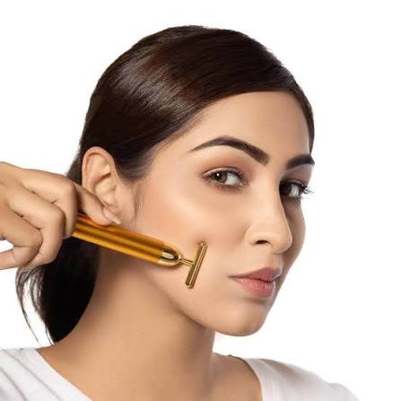 24K Gold Electric Facial Massage Roller